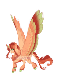 Size: 4000x4700 | Tagged: safe, artist:gigason, imported from derpibooru, oc, oc:maple mosaic, alicorn, pony, absurd resolution, colored wings, male, multicolored wings, obtrusive watermark, simple background, solo, stallion, transparent background, watermark, wings