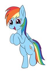 Size: 2004x2904 | Tagged: safe, artist:wapamario63, imported from ponybooru, rainbow dash, pegasus, pony, belly button, bipedal, cute, dashabetes, female, mare, open mouth, simple background, solo, standing, standing on one leg, transparent background