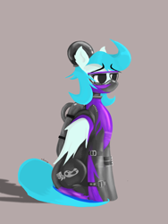 Size: 1620x2160 | Tagged: safe, artist:xdamny, imported from derpibooru, oc, oc:piva storm, pegasus, pony, bodysuit, clothes, costume, female, frown, latex, latex mask, latex suit, mask, oxygen mask, pegasus oc, sexy, shadow, shadowbolts, shadowbolts costume, signature, simple background, sitting, solo, tail, wings
