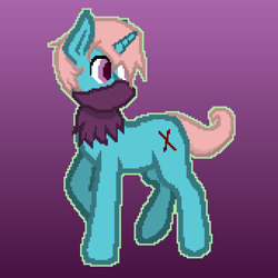 Size: 2720x2720 | Tagged: safe, artist:hoshiro, imported from derpibooru, oc, oc only, pony, unicorn, bandana, gradient background