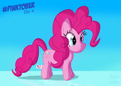 Size: 1754x1240 | Tagged: safe, artist:mrkat7214, imported from derpibooru, part of a set, pinkie pie, earth pony, pony, female, mare, plushie, smiling, solo