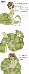 Size: 2500x6400 | Tagged: safe, artist:fluffyxai, oc:saria, lamia, original species, snake, coils, commission