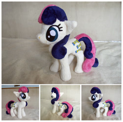 Size: 896x891 | Tagged: safe, artist:spark-strudel, imported from derpibooru, bon bon, sweetie drops, earth pony, pony, irl, photo, plushie