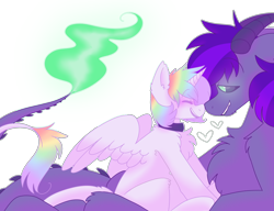 Size: 2600x2000 | Tagged: safe, artist:puppie, imported from derpibooru, oc, oc only, oc:esoteric, oc:radagast, alicorn, demon, demon pony, fire, glowing, glowing eyes, green eyes, green fire, simple background, transparent background