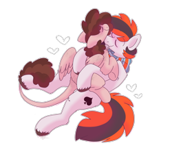 Size: 2000x1800 | Tagged: safe, artist:puppie, imported from derpibooru, oc, oc only, oc:raevyn, oc:wild ace, earth pony, pegasus, cuddling, cute, nuzzling, simple background, transparent background
