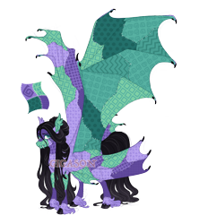 Size: 4000x4500 | Tagged: safe, artist:gigason, imported from derpibooru, oc, oc:pattern patch, alicorn, bat pony, bat pony alicorn, pony, seraph, seraphicorn, absurd resolution, bat wings, female, horn, mare, multiple wings, obtrusive watermark, simple background, solo, transparent background, watermark, wings