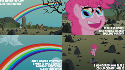 Size: 4400x2475 | Tagged: safe, edit, edited screencap, editor:quoterific, imported from derpibooru, screencap, pinkie pie, the cutie mark chronicles, female, filly, filly pinkie pie, younger