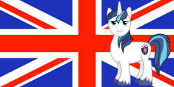 Size: 2400x1200 | Tagged: safe, imported from derpibooru, shining armor, flag, united kingdom