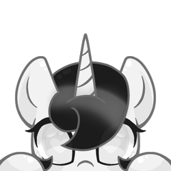 Size: 1000x1000 | Tagged: safe, artist:taoyvfei, imported from derpibooru, oc, oc only, oc:taoyvfei, unicorn, base used, horn, simple background, solo, transparent background, unicorn oc