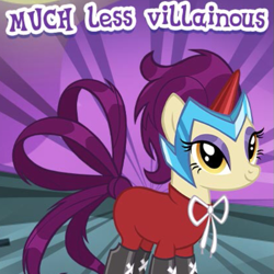 Size: 541x542 | Tagged: safe, idw, imported from derpibooru, high heel, pony, clothes, female, gameloft, idw showified, mare, meme, my little pony: magic princess, solo, wow! glimmer