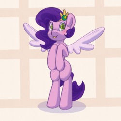 Size: 1900x1900 | Tagged: safe, artist:nanazdina, imported from derpibooru, pipp petals, pegasus, pony, animated, bipedal, commission, dancing, g5, ibispaint x, solo, ych example, ych result, your character here