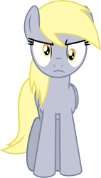 Size: 4368x7712 | Tagged: safe, artist:wissle, imported from derpibooru, derpy hooves, pegasus, pony, absurd resolution, angry, derpy hooves is not amused, female, looking at you, mare, simple background, solo, transparent background, unamused, vector