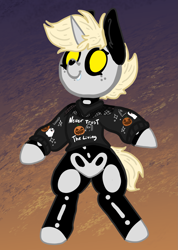 Size: 1591x2240 | Tagged: safe, artist:nootaz, imported from derpibooru, oc, oc:nootaz, pony, bone, skeleton