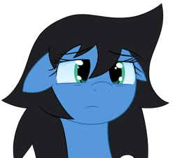 Size: 1280x1155 | Tagged: safe, artist:thematrixman, imported from derpibooru, oc, oc only, pony, bust, female, frown, portrait, simple background, solo, transparent background