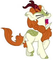 Size: 7000x8000 | Tagged: safe, artist:tardifice, imported from derpibooru, autumn blaze, kirin, sounds of silence, absurd resolution, angry, frustrated, groan, simple background, solo, transparent background, vector