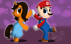 Size: 3751x2322 | Tagged: safe, artist:tidmouthmilk12, imported from derpibooru, pony, unicorn, cap, clothes, hat, mario, mario's hat, ponified, super mario bros., vector