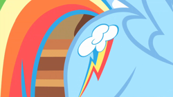 Size: 1920x1080 | Tagged: safe, imported from derpibooru, screencap, rainbow dash, pegasus, pony, season 1, the cutie mark chronicles, 1080p, close-up, cutie mark, female, mare, pictures of butts, solo