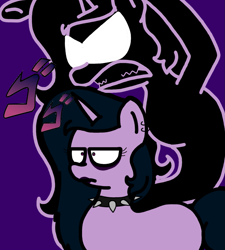 Size: 1275x1414 | Tagged: safe, artist:professorventurer, imported from derpibooru, izzy moonbow, ghost, ghost pony, pony, unicorn, series:ask pippamena, g5, goth, goth izzy, halloween, holiday, izzy moonghost, jojo's bizarre adventure, menacing, stand, ゴ ゴ ゴ