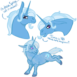 Size: 1280x1280 | Tagged: safe, artist:pegartisus, imported from derpibooru, trixie, pony, unicorn, bust, female, full body, mare, simple background, solo, text, transparent background