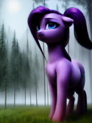 Size: 1536x2048 | Tagged: safe, derpibooru exclusive, imported from derpibooru, prompter:darbarri, oc, earth pony, pony, ai content, ai generated, female, forest, generator:purplesmart.ai, generator:stable diffusion, mare, smoke