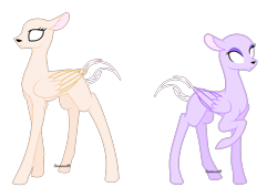 Size: 2793x1889 | Tagged: safe, artist:existencecosmos188, imported from derpibooru, oc, oc only, pegasus, pony, bald, base, duo, eyelashes, female, mare, pegasus oc, raised hoof, simple background, transparent background, white eyes