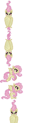Size: 156x616 | Tagged: safe, imported from derpibooru, fluttershy, bat pony, pegasus, pony, bat ponified, comic, flutterbat, flying, picture for breezies, race swap, simple background, solo, wat, white background