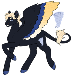 Size: 1280x1352 | Tagged: safe, artist:s0ftserve, imported from derpibooru, oc, oc:supercell, pegasus, pony, colored wings, magical lesbian spawn, male, multicolored wings, offspring, parent:lightning dust, parent:rolling thunder, parents:thunder and lightning, simple background, solo, stallion, transparent background, wings