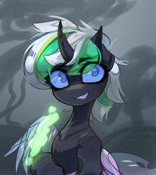 Size: 3282x3698 | Tagged: safe, artist:jfrxd, imported from derpibooru, oc, oc only, oc:siriusnavigator, oc:siriusnavigator(changeling), changeling, pony, bust, solo