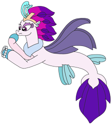 Size: 2143x2391 | Tagged: safe, artist:supahdonarudo, imported from derpibooru, queen novo, seapony (g4), series:novoember, my little pony: the movie, holding, jewelry, necklace, simple background, transparent background