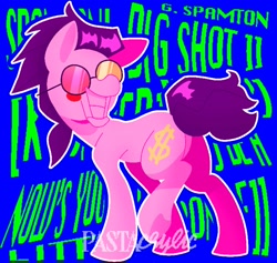 Size: 2048x1943 | Tagged: safe, artist:pastacrylic, imported from derpibooru, pony, butt, deltarune, plot, ponified, solo, spamton