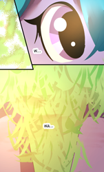 Size: 2480x4100 | Tagged: safe, artist:lucielity, imported from derpibooru, oc, oc:saphire, pony, unicorn, comic:my crush is a pony?, comic, forest