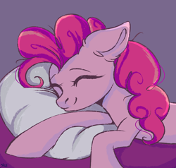 Size: 2100x2000 | Tagged: safe, artist:ske, imported from derpibooru, pinkie pie, earth pony, pony, pillow, sleeping, solo