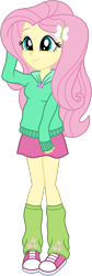 Size: 670x2000 | Tagged: safe, artist:emeraldblast63, imported from derpibooru, fluttershy, human, equestria girls, clothes, cute, hoodie, shyabetes, simple background, skirt, solo, transparent background