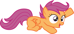 Size: 6398x3000 | Tagged: safe, artist:cloudy glow, imported from derpibooru, scootaloo, pegasus, pony, flight to the finish, .ai available, female, filly, foal, simple background, solo, transparent background, vector