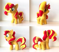 Size: 3184x2781 | Tagged: safe, artist:azdaracylius, imported from derpibooru, sunset shimmer, pony, unicorn, irl, photo, plushie, solo