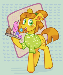 Size: 2192x2596 | Tagged: safe, artist:1racat, imported from derpibooru, oc, earth pony, pony, commission, female, mare, sketch, solo, yellow pony, your character here