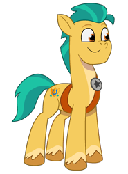 Size: 1134x1536 | Tagged: safe, artist:ben81398, imported from derpibooru, hitch trailblazer, earth pony, pony, g5, male, my little pony: tell your tale, sheriff, simple background, solo, stallion, transparent background
