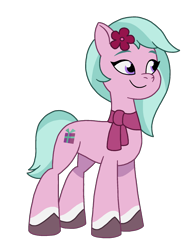 Size: 1536x2048 | Tagged: safe, artist:ben81398, imported from derpibooru, earth pony, pony, dahlia, female, flower, flower in hair, g5, mare, my little pony: tell your tale, simple background, slim, solo, transparent background