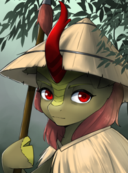 Size: 4979x6702 | Tagged: safe, artist:kaiser-sauce, imported from derpibooru, kirin, equestria at war mod, red eyes, vietnam