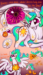 Size: 2048x3534 | Tagged: safe, artist:ja0822ck, imported from derpibooru, princess celestia, alicorn, female, freeny's hidden dissectibles, mare, sun