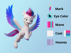 Size: 2000x1500 | Tagged: safe, artist:briarlight, imported from derpibooru, zipp storm, pegasus, pony, cutie mark, female, g5, mare, reference sheet, solo