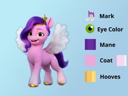 Size: 2000x1500 | Tagged: safe, artist:briarlight, imported from derpibooru, pipp petals, pegasus, pony, cutie mark, female, g5, mare, reference sheet, solo