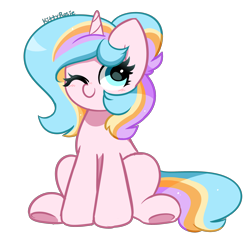 Size: 3008x2894 | Tagged: safe, artist:kittyrosie, imported from derpibooru, oc, oc only, oc:oofy colorful, pony, unicorn, female, high res, mare, simple background, solo, transparent background