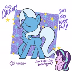 Size: 1920x1920 | Tagged: safe, artist:theratedrshimmer, imported from derpibooru, starlight glimmer, trixie, pony, unicorn, chest fluff, cute, duo, female