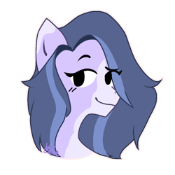 Size: 768x768 | Tagged: safe, artist:vixenpony, imported from derpibooru, oc, oc only, oc:silvermist, earth pony, pony, commission, eyes open, simple background, smiling, smirk, solo, transparent background