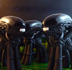 Size: 1024x1000 | Tagged: safe, artist:krowzivitch, imported from derpibooru, alien, xenomorph, alien (franchise), figurine, irl, photo