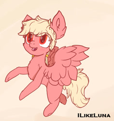 Size: 540x573 | Tagged: safe, artist:ilikeluna, imported from derpibooru, oc, oc only, oc:summer haze, pegasus, pony, fluffy, solo