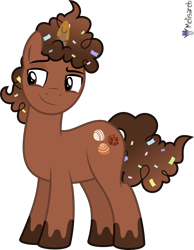 Size: 4000x5161 | Tagged: safe, artist:melisareb, imported from derpibooru, part of a set, pony, unicorn, .svg available, absurd resolution, confetti, crossover, gradient mane, gradient tail, kleptocorns, male, simple background, smiling, smirk, solo, stallion, tail, transparent background, truf, vector