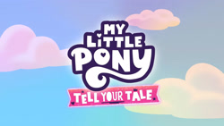 Size: 3072x1727 | Tagged: safe, imported from derpibooru, screencap, spoiler:g5, spoiler:my little pony: tell your tale, spoiler:tyts01e36, cloud, g5, high res, my little pony logo, my little pony: tell your tale, no pony, sky, take flight in the marestream, youtube link
