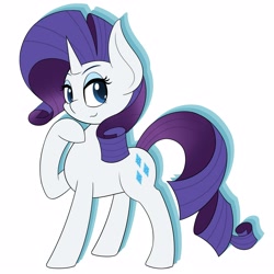 Size: 4000x4000 | Tagged: safe, artist:mrneo, imported from derpibooru, rarity, unicorn, simple background, solo, white background